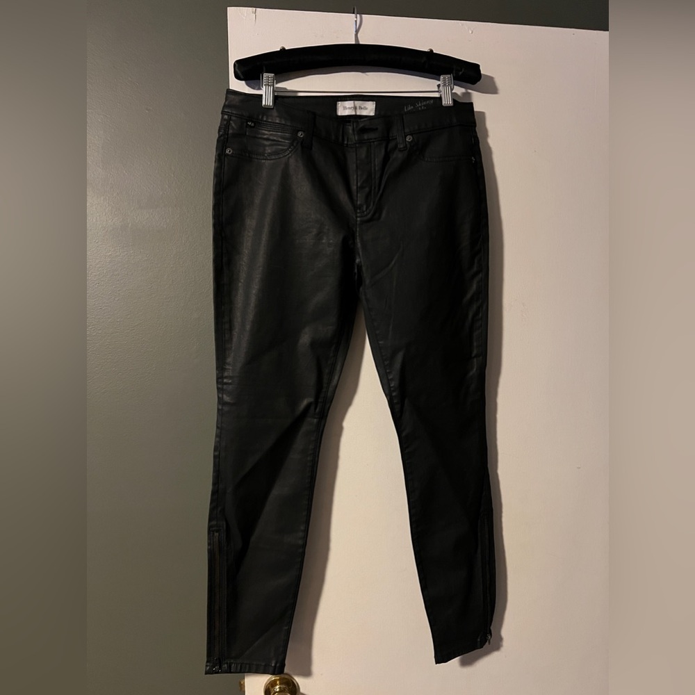 Henry & Belle shiny black pants